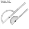 [:en]Angle Meter Measure Protractor Ruler Metal Finder 180 Degree Guage Goniometer Stainless Steel Woodworking Wood Measurement Tool[:ar]Angle Meter Measure Protractor Ruler Metal Finder 180 Degree Guage Goniometer Stainless Steel Woodworking Wood Measurement Tool[:] - Image 6