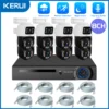KERUI Waterproof 6MP HD POE Surveillance Camera System Dual Lens PTZ WIFI IP Home Security 4CH 8CH POE NVR Video H.265 CCTV Kit - Image 8