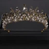 Vintage Baroque Queen Tiara Wedding Crown Bridal Diadem Gold Crystal Rhinestone Head Jewelry Headpiece Wedding Hair Accessories - Image 12