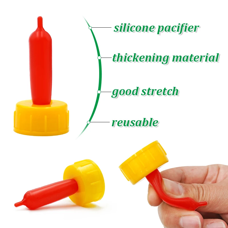 1PCS Lamb Milking Bottle Nipple Drinker Plastic Piglet Sheep Goat Feeding Waterer 400ML Capacity Nursery Farming Veterinary - Image 6