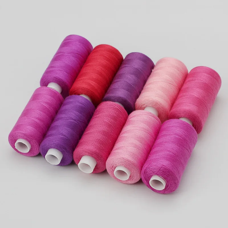 1 Set OF 10 Rolls Polyester 402 Sewing Thread For Manual and Mechanical Use, 400 Yards, DIY - Image 8