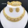 High Quality Dubai Gold Plated Jewelry Set For Women Luxury Design Spike Necklace Earrings Bracelet Ring For Weeding Party Gift - Image 8