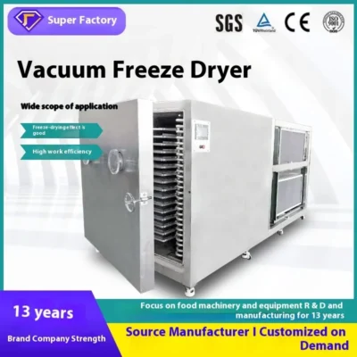 Vacuum freeze-drying machine,pet food,fruit and vegetable crisps freeze-drying equipment,freeze-drying machinery