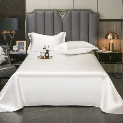 High End Satin Sheets, Soft And Comfortable Solid Color Sheets, Luxurious Single And Twin Bed Sheets