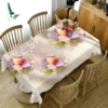 Plant Flower Leaves Coffee Table Runner Tablecloth Table Party Decoration Oilcloth on Table Protector Table Cloth Rectangular - Image 30