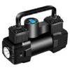 12V 150PSI Mini Air Compressor Dual Cylinder Heavy Duty Tire Inflator with LED Light Car Electric Air Pump Auto Inflatable Pump - Image 7