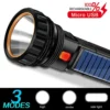 Multi-function Solar LED Flashlight Lanterna Outdoor Long Range Torch Emergency Power Bank LED Solar Flashlight - Image 2