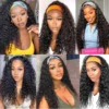 Water Wave Headband Wigs Remy Human Hair Wig Ready To Wear Glueless Brazilian Kinky Curly Headband Human Hair Wig for Women 180% - Image 6
