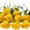 12 PCS Artificial Flowers Roses Silk Flowers Fake Long Stem Artificial Black Roses for Home Party Halloween Decorations - Image 15