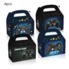 New Game On Theme Party Disposable Tableware Cup Plate Napkin Tablecloth Video Game Controller Birthday Balloon Banner Decor - Image 29