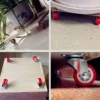 [:en]4-Pack PVC 1.97 "Universal and directional casters, quiet red rotating wheels, wheelbarrow, furniture project trolley[:ar]4-Pack PVC 1.97 "Universal and directional casters, quiet red rotating wheels, wheelbarrow, furniture project trolley[:] - Image 5