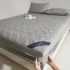 1pc Waterproof Mattress Protector (no Pillowcases), Soft and Breathable Fitted Sheet with Deep Pocket for Single or Double Bed - Image 2