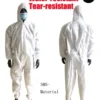 Disposable Breathable Dustproof Water Oil Resistant Work Safety Overall Anti Dust Spary Painting Decorating Labour Coverall Suit - Image 13