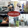 New 7-in-1/16-in-1 Black 6200 Dust Mask Half Face Respirator Spray Paint Organic Vapor Chemical Gas Filter Gas Mask Work Safety - Image 6