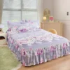 150/180/200cm Bed Skirts Princess Style Bedspread Cover with Skirt US Euro Bed Linen Smooth Twin Full Queen King Size Bed Sheet - Image 18