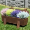 Lavender Artificial Flowers Outdoor UV Resistant Shrubs Plants Fake Flower Greenery for Office Kitchen Wedding Garden Decor - Image 4
