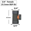 Garden Hose Quick Connector 1/2 3/4 1 Inch Pipe Coupler Stop Water Connector 16/20/32mm Repair Joint Irrigation System Fitting - Image 7