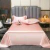 High End Satin Sheets, Soft And Comfortable Solid Color Sheets, Luxurious Single And Twin Bed Sheets - Image 10