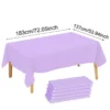 1/5 Pcs Multi Solid Color Disposable Plastic Tablecloth 137×183cm Rectangle Table Cover for Birthday Wedding Events Party Decor - Image 10