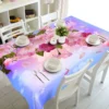 Plant Flower Leaves Coffee Table Runner Tablecloth Table Party Decoration Oilcloth on Table Protector Table Cloth Rectangular - Image 17
