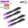 UV Flashlight 395nm Ultraviolet Torch With Pen Clip Portable AAA Batteries Used Violet Light Pet Urine Scorpion Detector UV Lamp - Image 14