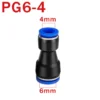 Pu Pneumatic Fittings Connector PG 4 to 6-8-10-12/14mm 16mm Air Hose Tube Push in Straight Gas Quick Coupling - Image 19