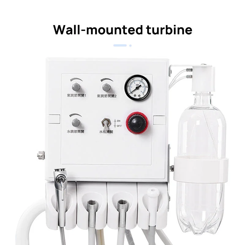 New Original Dental Folding Chair with Led Lamp and Portable Air Turbine Unit and Water Flushing Dental Portable Chair Set - Image 4