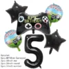 New Game On Theme Party Disposable Tableware Cup Plate Napkin Tablecloth Video Game Controller Birthday Balloon Banner Decor - Image 12