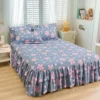 150/180/200cm Bed Skirts Princess Style Bedspread Cover with Skirt US Euro Bed Linen Smooth Twin Full Queen King Size Bed Sheet - Image 12