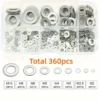 [:en]360/580pcs 304 Stainless Steel Flat Washers Set, Perfect For Home Decor, Factory Repair, Kitchens, Shops & More[:ar]360/580pcs 304 Stainless Steel Flat Washers Set, Perfect For Home Decor, Factory Repair, Kitchens, Shops & More[:] - Image 3