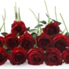 12 PCS Artificial Flowers Roses Silk Flowers Fake Long Stem Artificial Black Roses for Home Party Halloween Decorations - Image 7