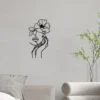 Elegant Woman Theme Decor Wall Art Decorations, Indoor Livingroom Black Classic Room Decor Wall decor metal wall hanging - Image 5