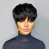 Short Wig For Women Human Hair Wigs Pixie Cut Wig Real Human Hair Machine Made Pixie Wigs Short Layered Haircut Straight Wigs - Image 4