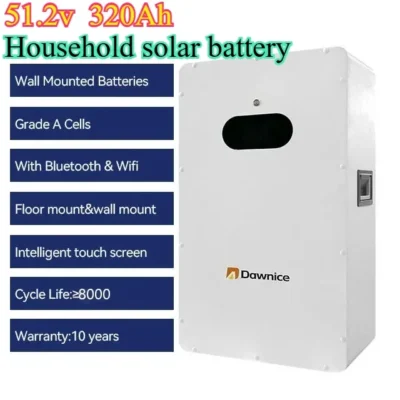 Lithium Iron Phosphate Battery,51.2V Battery, Household Energy Storage Battery, 320Ah Lifepo4 Battery