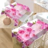 Plant Flower Leaves Coffee Table Runner Tablecloth Table Party Decoration Oilcloth on Table Protector Table Cloth Rectangular - Image 32