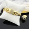 Dubai Gold Color Jewelry Set For Women Quality 18K Gold Plated Fashion Set Jewelry Necklace Earrings Ring Bracelet Free Shipping - Image 5