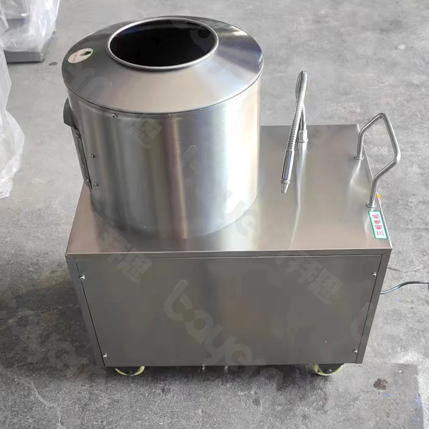 Industry Fully Automatic Electric Potato Chip Making Quick Peeling Potato Peeler Washing Cleaning Machine Easy Operation - Image 5