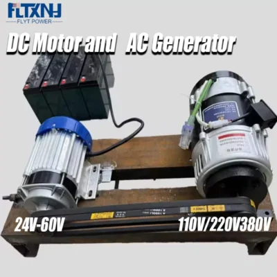 With DC Driving Motor Permanent Magnet Generator 220V 230V 380V Dynamo 10000W Alternator Quiet Generator