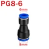 Pu Pneumatic Fittings Connector PG 4 to 6-8-10-12/14mm 16mm Air Hose Tube Push in Straight Gas Quick Coupling - Image 21