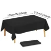 1/5 Pcs Multi Solid Color Disposable Plastic Tablecloth 137×183cm Rectangle Table Cover for Birthday Wedding Events Party Decor - Image 11