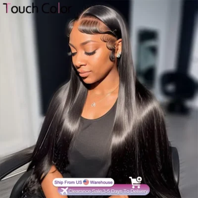 Super Double Drawn Bone Straight 13x6 HD Transparent Lace Front 100% Human Hair Wigs 13x4 Lace Frontal Wig Pre Plucked For Women