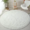 100/120/140/160 Round Rug Fluffy Soft Area Rugs for Kids Girls Room Princess Castle Plush Shag Carpet Cute Circle Bedroom Decor - Image 10