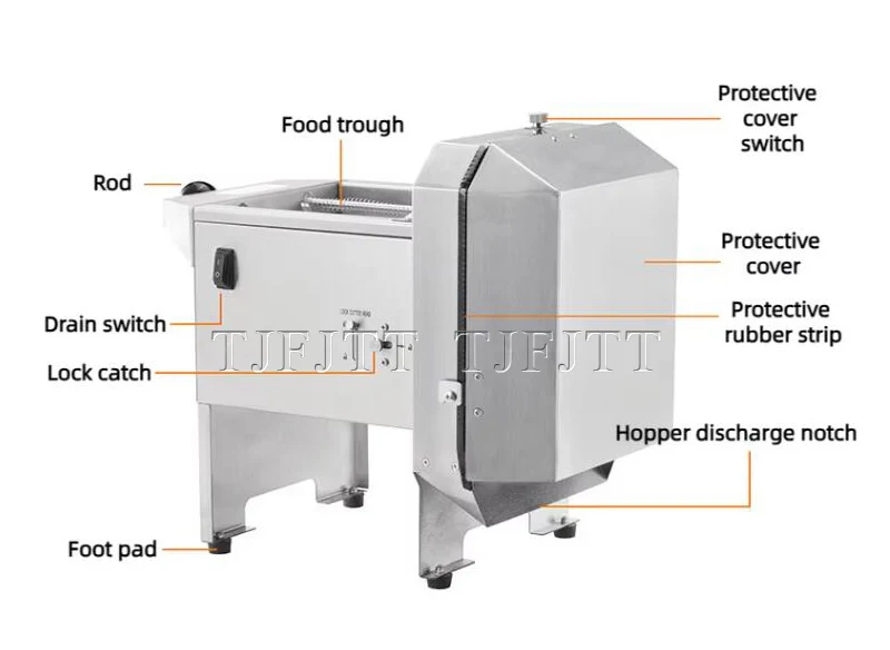Electric Slicer Commercial Fruit And Vegetable Lemon Potato Radish Slicing And Vegetable Slicer Machine - Image 19