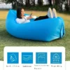 Outdoor Portable Inflatable Sofa Inflatable Outdoor Air Sun Inflatable Lounger Blow Up Chair Bag Banana Camping Air Bed Beanbag - Image 5