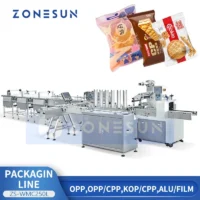 Bread Packing Machine Horizontal Flow Machine Automated Packaging Line