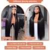 220 Density 13x4 Bone Straight HD Lace Front Wig Pre Plucked 30 Inch Brazilian 360 Full Lace Frontal Human Hair Wigs For Women - Image 4