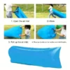 Outdoor Portable Inflatable Sofa Inflatable Outdoor Air Sun Inflatable Lounger Blow Up Chair Bag Banana Camping Air Bed Beanbag - Image 6