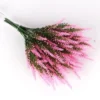 Lavender Artificial Flowers Outdoor UV Resistant Shrubs Plants Fake Flower Greenery for Office Kitchen Wedding Garden Decor - Image 7