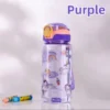 600ml Dinosaur Water Bottle For Kids Water Sippy Cup With Silicone Straw Leakproof Plastic Water Bottles Summer Kids Water Cup - Image 7