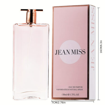 Jean Miss Eau de Toilette for Women - Floral Scented Liquid Fragrance, Formaldehyde-Free, Alcohol-Based, 30ml/1.0 fl oz, Delicate Essence with 5-15% Flavor Concentration - Fresh, Elegant, and Charming for Dates, Gatherings, and Travel Gifts